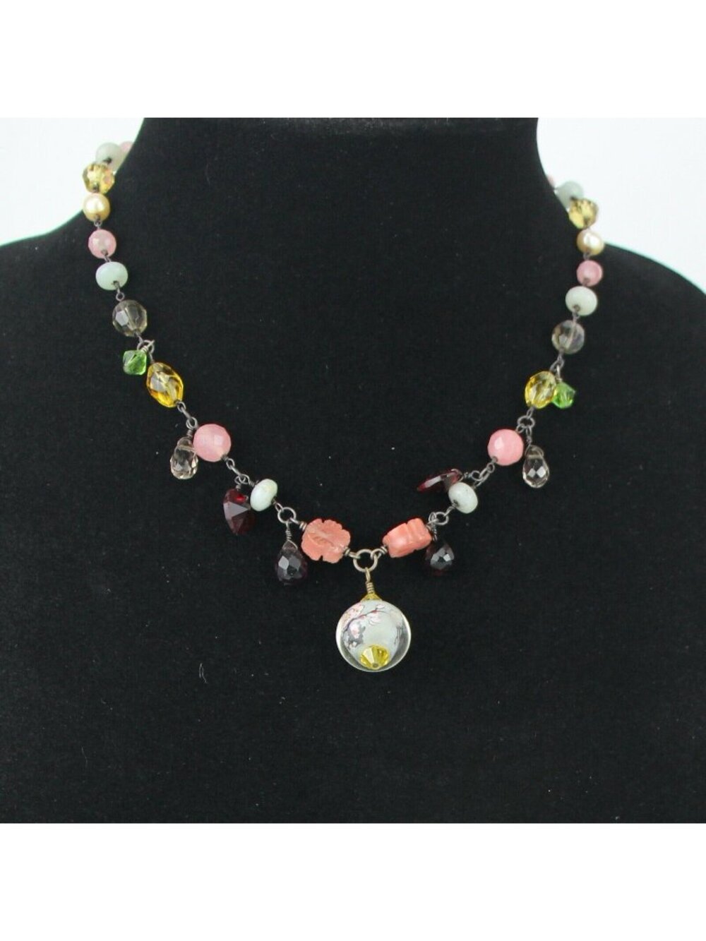 Kohl's Color Necklace 17.5" Multi-Color Bohemian Glass Beads